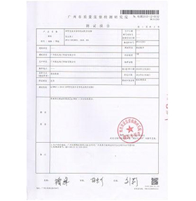 DP產(chǎn)品檢測報告